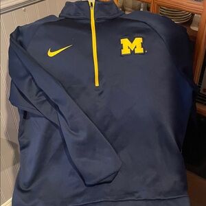 U of M Men's Navy Quarter-Zip Pullover